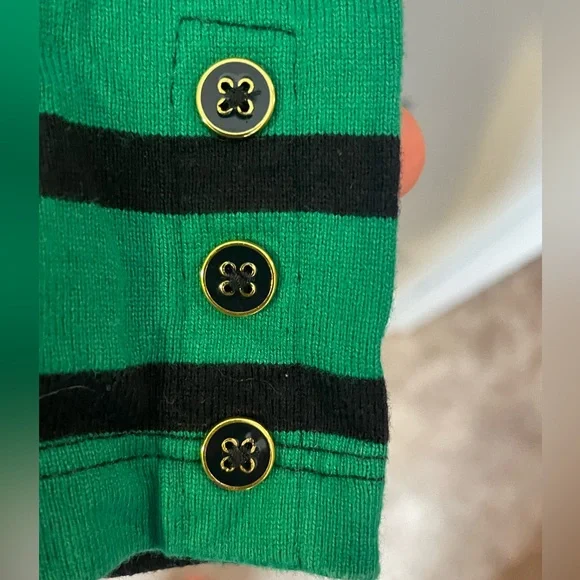 Banana Republic Stripped Shift Dress Button Sleeve shirt dress work office aline - Picture 4 of 5